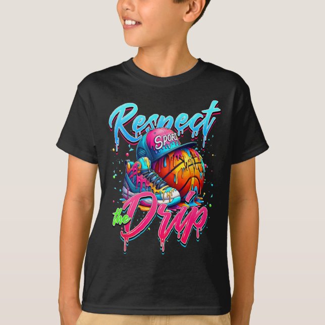 Camiseta Respeite O Drip Basball Sorvete Drip Com Sp (Frente)