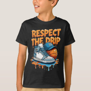 Camiseta Respeite O Drip Sneaker Swag Sketll Estilo De Rua