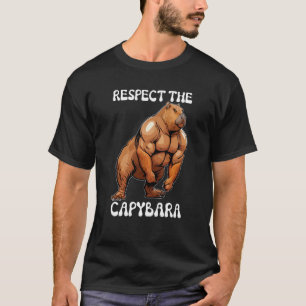 Camiseta Respeite O Fisiculturista De Capivara Fitness