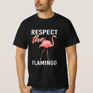 Camiseta Respeite O Flamingo   Funny Flamingo Lover