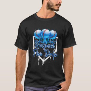Camiseta Respeite O Gotejamento Bysebyll Home Plate Gotejam