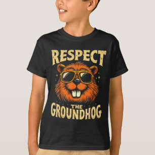 Camiseta Respeite O Groundhog Feliz Dia Do Ground-hog _3 