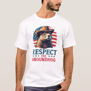 Camiseta Respeite O Groundhog - Vibes De Cowboy