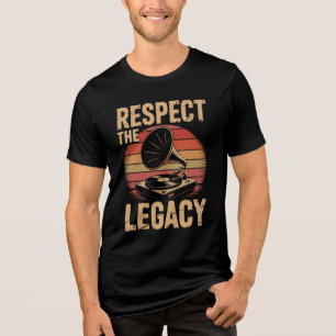 Camiseta Respeite o legado Colecionadores de discos amantes