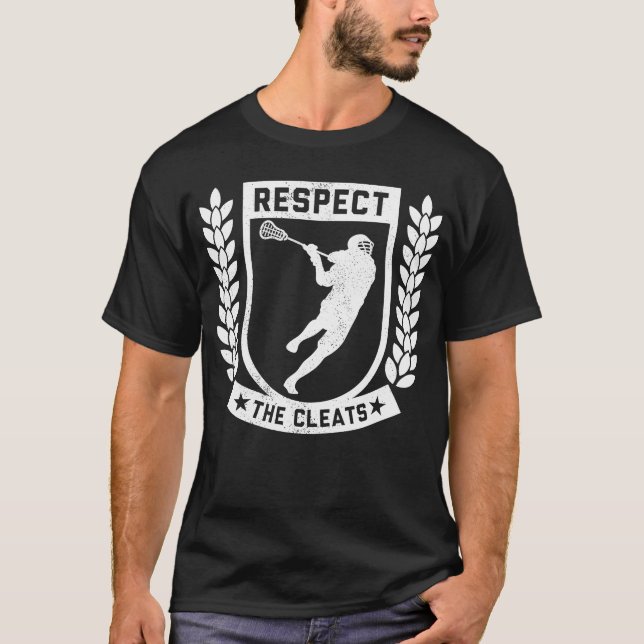 Camiseta Respeite O Lover Uniforme Do Jogador De Lacrosse D (Frente)