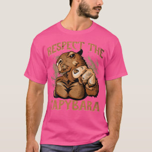 Camiseta Respeite O Músculo De Roedor Capivara Capivara