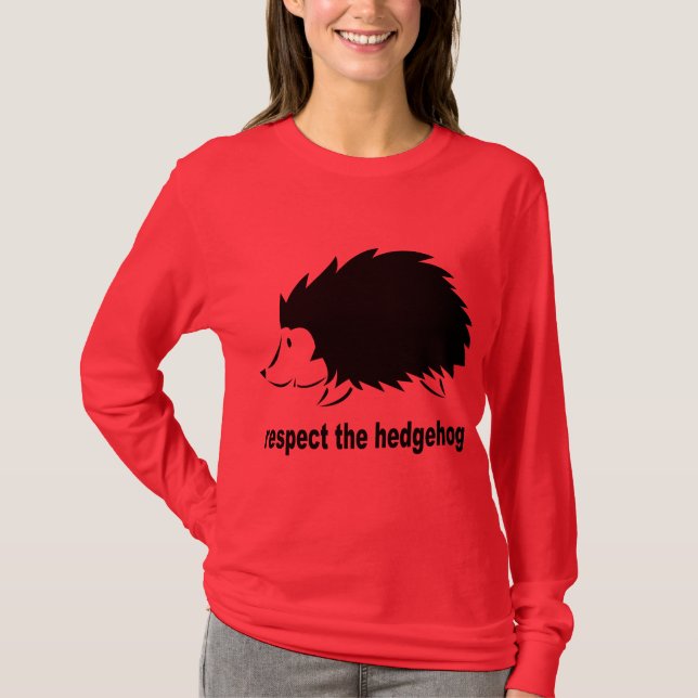 Camiseta Respeite o ouriço (Frente)