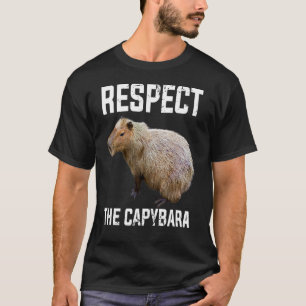 Camiseta Respeite O Rodente Capybara Capibara