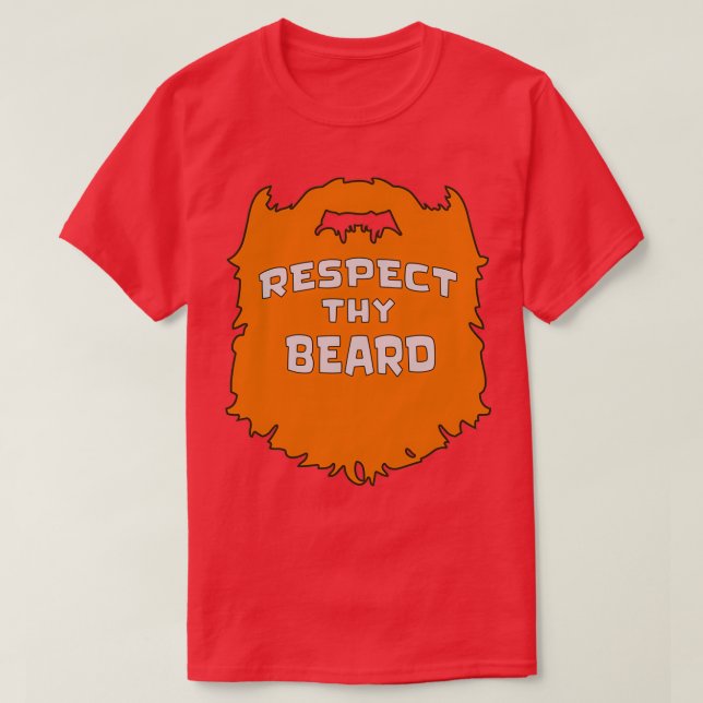 Camiseta Respeite o seu barba (Frente do Design)