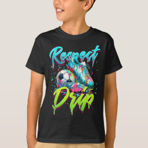 Camiseta Respeite O Sorvete De Futebol Drip Com Granulado