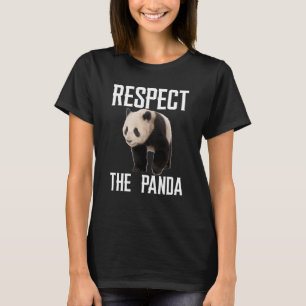 Camiseta Respeite O Zoológico De Panda Para Panda