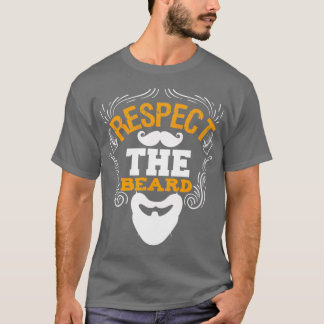 Camiseta Respeite Os Ditos Da Barba Engraçada