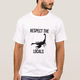 Camiseta Respeite os locais (Escorpião)
