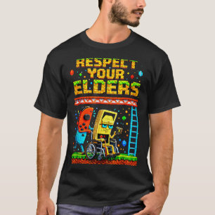 Camiseta Respeite Seus Anciãos Jogos Retrô Divertido Contrô