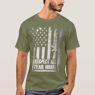 Camiseta Respeite Tudo - Não Tenha Medo! Militar
