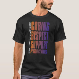 Camiseta Respeito ao suporte DSP centralizado na pessoa