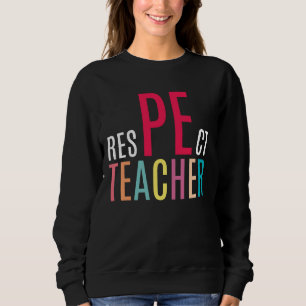 Camiseta Respeito Colorido Professor PE Oferece Educação Fí