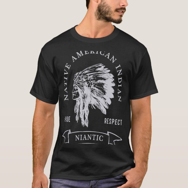 Camiseta Respeito do Orgulho Indiano Nativo Americano da Tr (Frente)