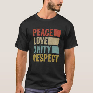 Camiseta Respeito pela unidade do amor pela paz