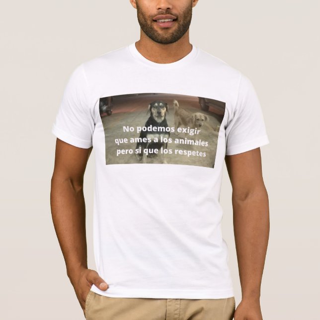 Camiseta respeto a los animales (Frente)