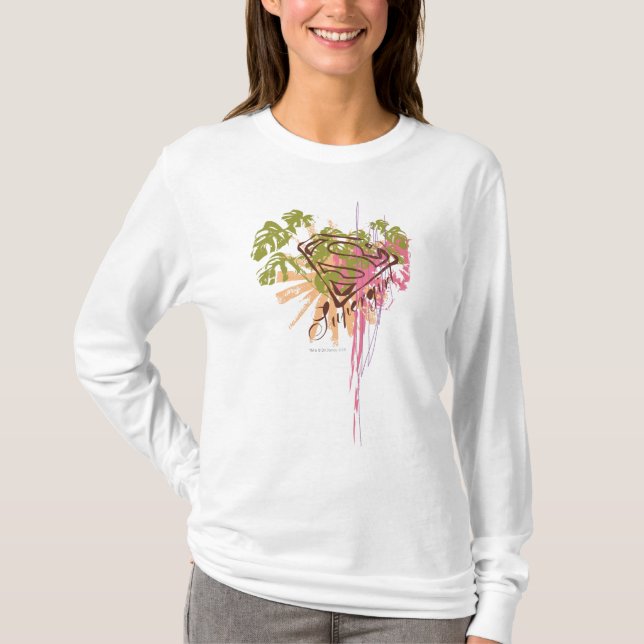 Camiseta Respingo da cor de Supergirl (Frente)