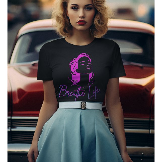 Camiseta Respira a vida Terapia Mandala Zen (Criador carregado)