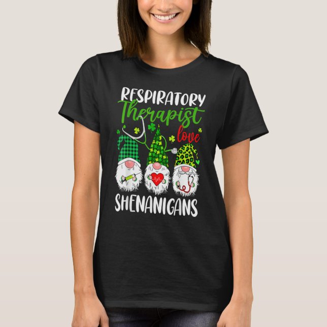 Camiseta Respiratory Therapist Love Shenanigans Gnome St Pa (Frente)