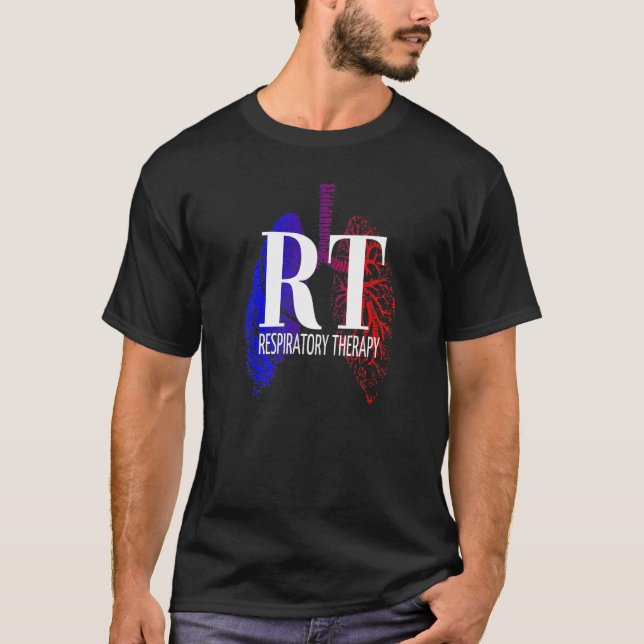 Camiseta Respiratory Therapy - RT - RRT - CRT - Lung Design (Frente)