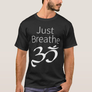 Camiseta Respire A Meditação Espiritual Om Yoga Yin Yang