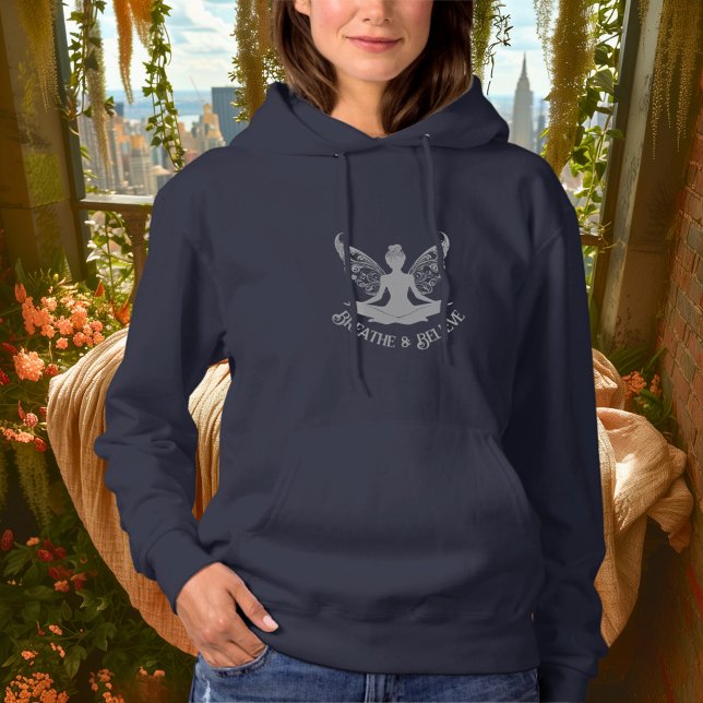 Camiseta Respire & Acredite – Silver Fairy Yoga Design (Criador carregado)