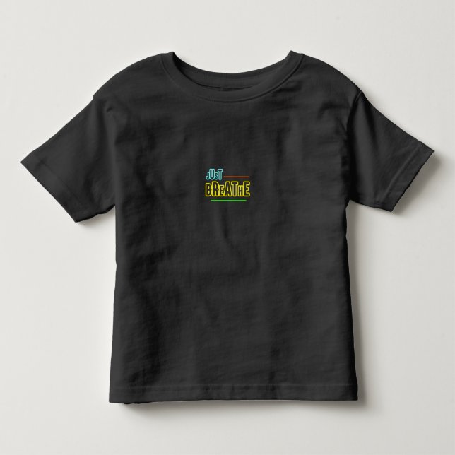 Camiseta Respire apenas - Design de relaxamento e matiz (Frente)
