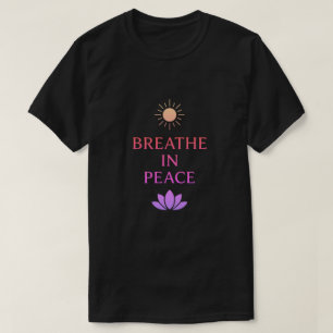 Camiseta Respire em Paz – Design Minimalista Zen Mindfulnes