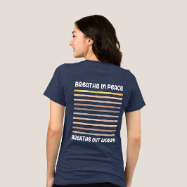 Camiseta Respire em paz, respire a preocupação cristã