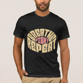 Camiseta Respire. Lutar. Repita. - Resiliência Tipografia