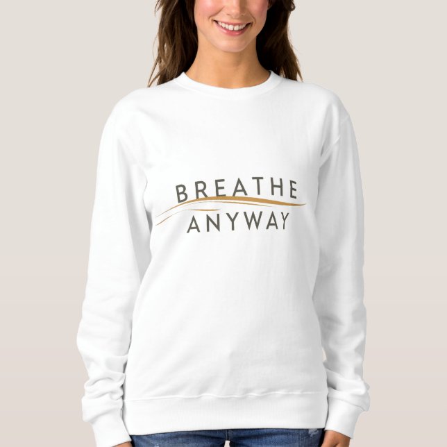 Camiseta Respire Mesmo – Conscientização do Estresse Amarel (Frente)