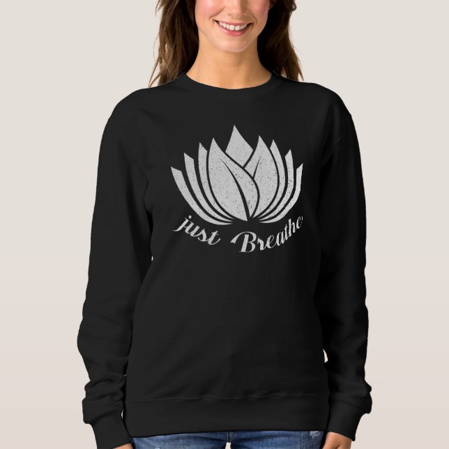 Camiseta Respire O Espiritual De Meditação De Yoga (Frente)