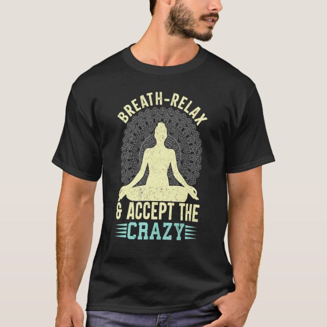 Camiseta Respire Relaxe Aceite Ioga Louca (Frente)