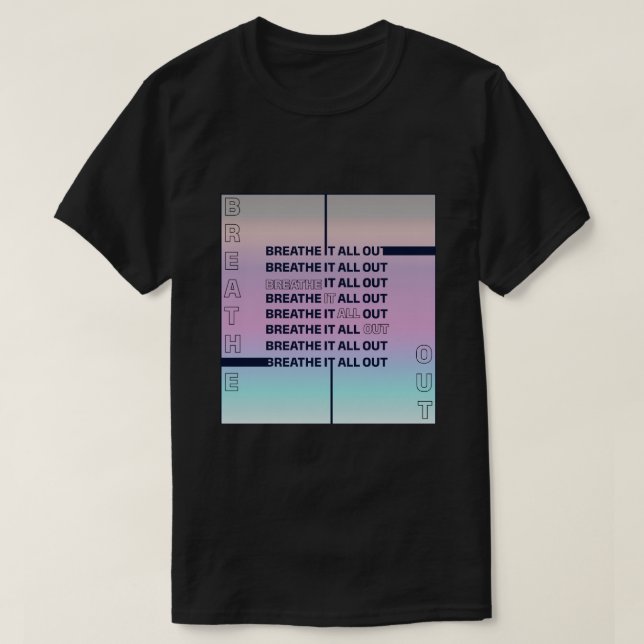Camiseta Respire tudo (Frente do Design)
