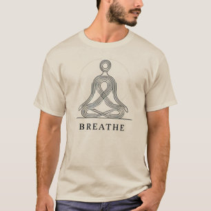 Camiseta Respire: Um Design Minimalista de Atenção Plena