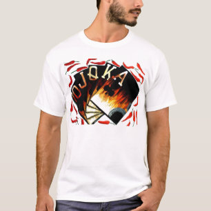 Camiseta Resplendor real dos pimentos em forma de leque da