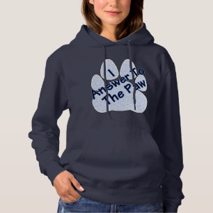 Camiseta Respondo À Pata Sobre O Hoodie De Mulher Da Pata
