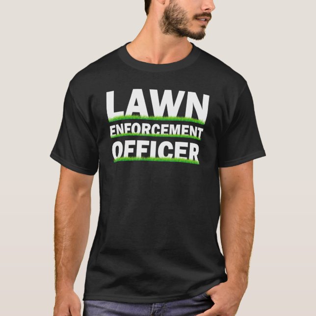 Camiseta Responsável pela aplicação da lei, Grass Mower (Frente)