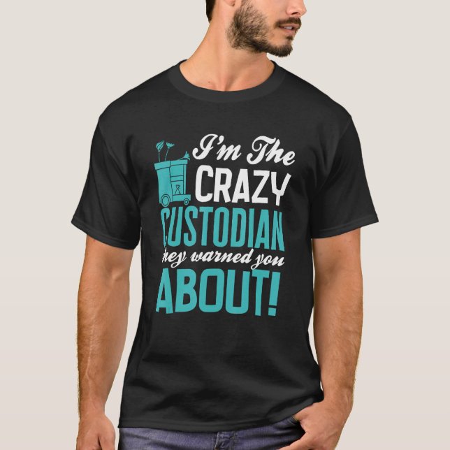 Camiseta Responsável pela limpeza e custodiante 1 (Frente)