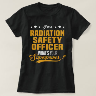 Camiseta Responsável pela Segurança contra Radiações
