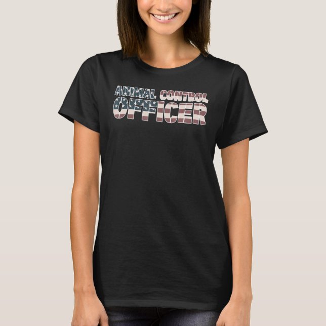 Camiseta Responsável pelo controlo dos animais Bem-estar do (Frente)