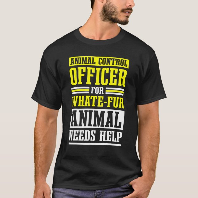 Camiseta Responsável pelo Controlo dos Animais Salvaguarda  (Frente)