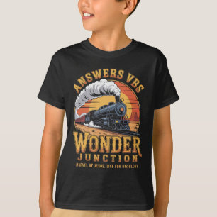 Camiseta Respostas Vbs 2025 Cruzamento da Maravilha Trem Cr