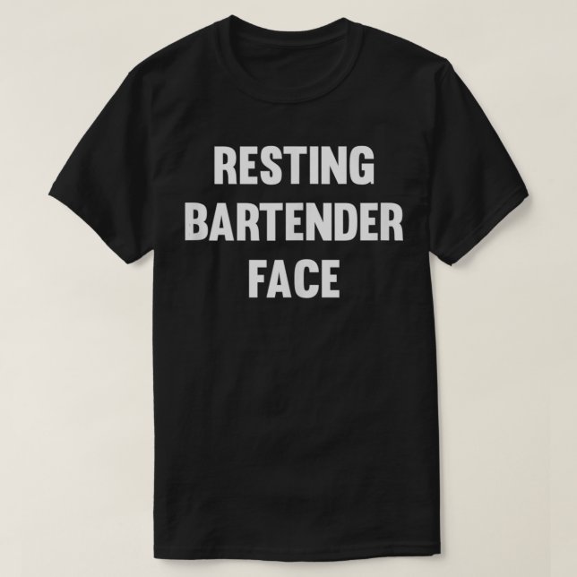 Camiseta Rest Bartender Face (Frente do Design)