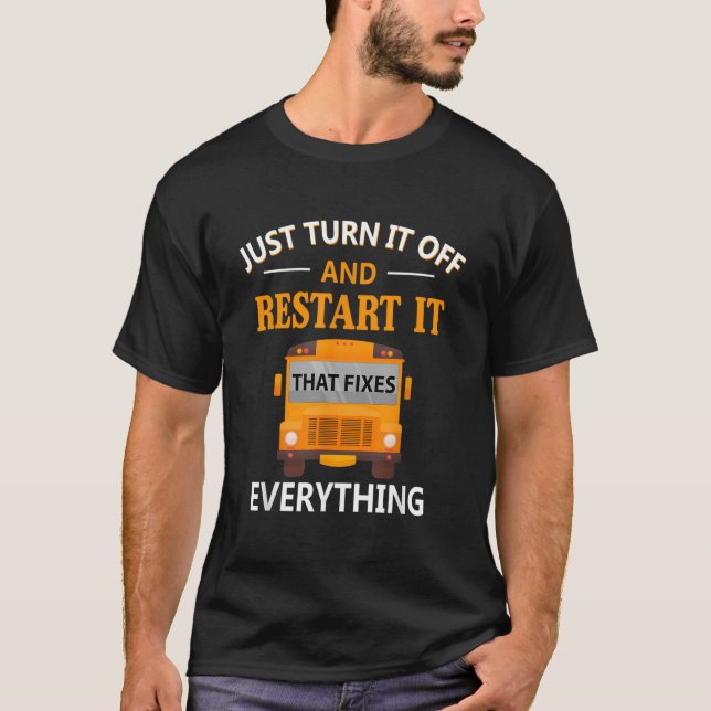Camiseta Rest It T Fixes Everything School Bus Driver png (Frente)