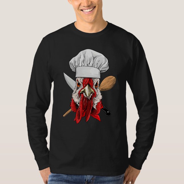 Camiseta Restaurant Chicken Chef Kitchen Cook Culinary Chic (Frente)